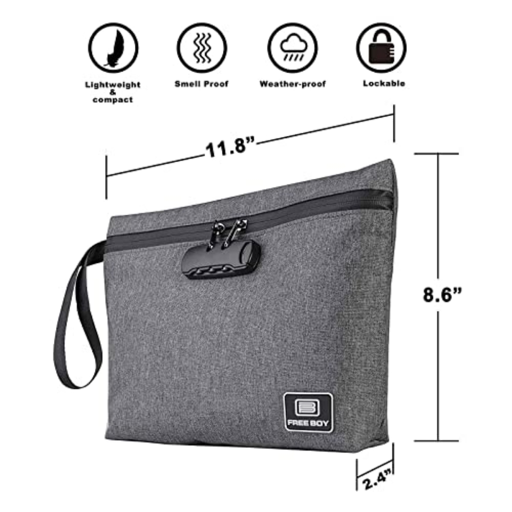 Smell Proof Locked Bag by Free Boy